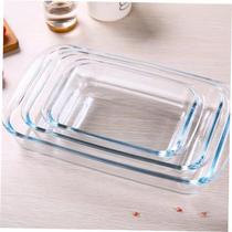 tempered glass dish microwave oven pan risotto dish rectan