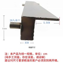 Thickened 304 stainless steel back into the water waterfall wall artificial folding water waterfall water mouth overflow tank