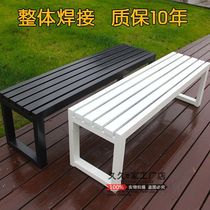 Outdoor rest bench park chair leisure bench bench iron chair bathroom balcony row chair outdoor stool