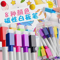 8pcs water-colour brush Whiteboard Marker Pens White Board D