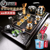 Fully automatic tea tray kettle all-in-one tea set home living room Kung Fu tea table complete set of office tea set