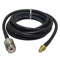 1Pcs RG58 SMA Female Jack Bulkhead to UHF SO239 Female Conne