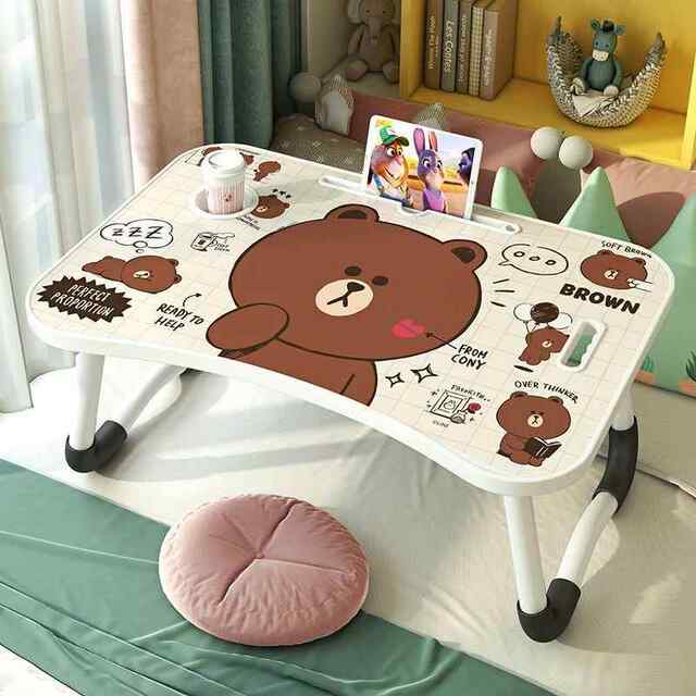 Foldable Small Bed Table, Lazy Computer Desk, Dormitory Student Study Writing Desk, Home Bedroom Floor Desk