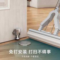 Bathroom punch-free door stop k adjustable extended door suction high door windproof plus high height suction stop door glass door protection