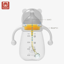 Besbon wide-caliber baby bottle universal antibacterial straw set silicone O anti-colic baby bottle accessories device