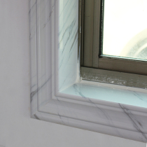 Stone plastic window sill board self-installed window cover edged self-adhesive window frame decorative lines imitation marble door frame door cover