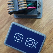Touch screen with light switch waterproof single control ventilator switch electrical accessories touch small micro-action
