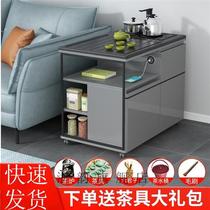 Customized mobile small tea table balcony tea table small tea table solid wood tea table small tea table table drinking tea table tea table tea set