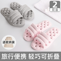 Foldable slippers for travel hotel swimming bathing airplane travel beach travel portable ultra-light non-slip slippers