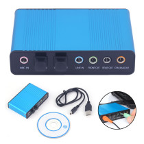 External Sound Card USB 6 Channels 5 1 7 1 Surround Adapter
