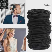 Hot Black Elastic Hair Bands 30 pcs Hair Ties for Thick and