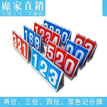 Original pvc flip score card sports basketball flip score card competition game card flip billiards record scoring table tennis record