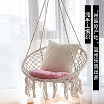 Swing indoor home for adults rural yard swing hanging on the tree hammock individual hanging basket bed and breakfast tassel cotton