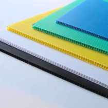 Calcium plastic white lattice anti-static template color primary and secondary school student packaging box hollow board plastic box panel