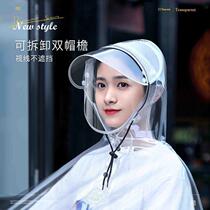Raincoat electric vehicle mens and womens single transparent v2022 new full-body heavy rain bicycle special poncho
