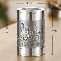 (Good quality) pure tin can tin tea can straight tea can metal tin can tinware tea can pure tin tea
