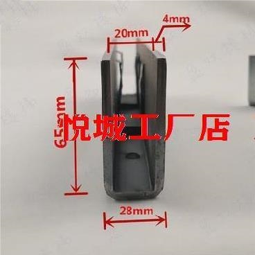 Rod plate support oval glass h steel ladder glass tube stair handrail fixed bottom groove embedded tube square in-tube clamp foot sole