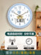 Children's Early Education Learning Wall Clock for Home Bedroom, Automatic Time-Setting Radio-Controlled Clock, Living Room Bedroom Background Wall Student Clock