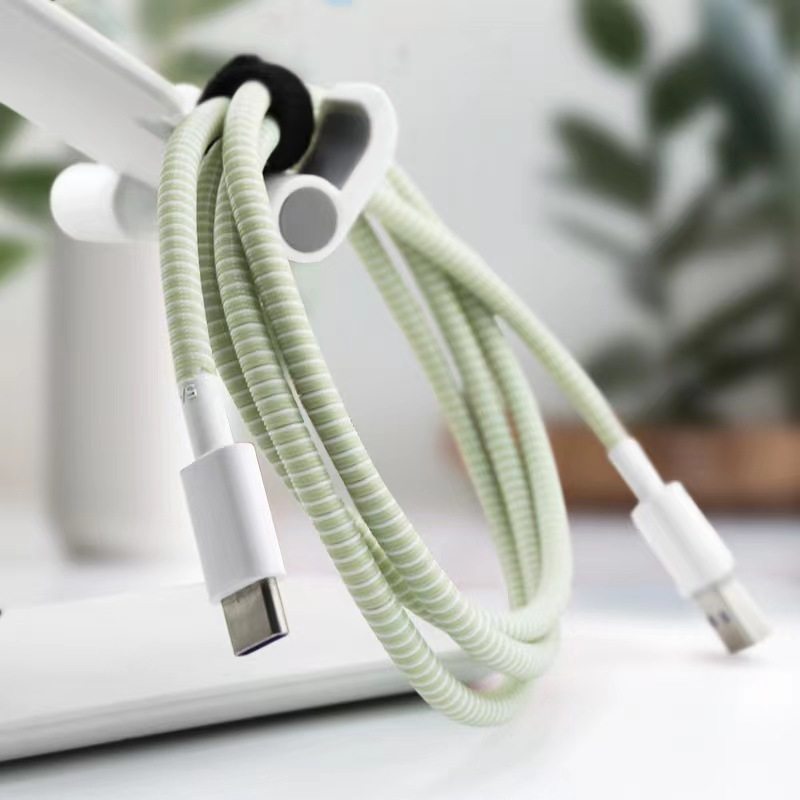 Android Apple data line winding rope headphone protective sheath anti-break winding protection applicable Huawei oppo Xiaomi-Taobao