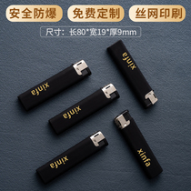 Matte feel advertising lighter customized disposable rubber high-end windproof lighter hotel lettering and printing