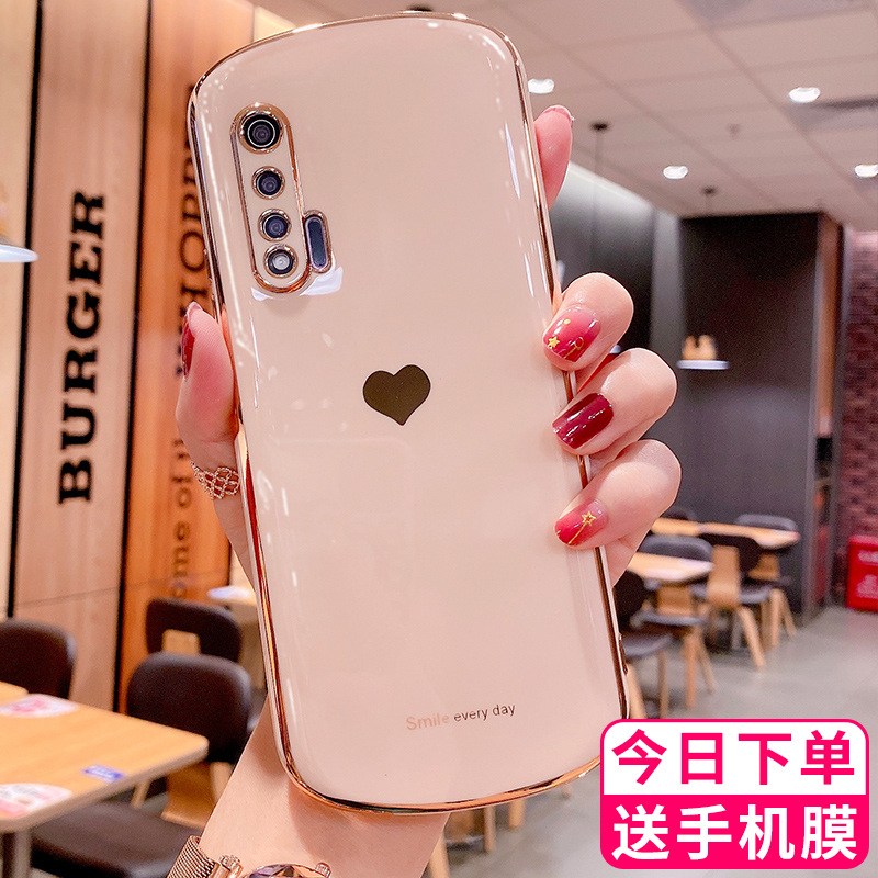 Huawei nova6 mobile phone Protective case nova6se silicone plating Shell 5g all-inclusive camera lens anti-drop soft Net Red personality high-end couple Women's ultra-thin creative limited edition simple shell protective cover