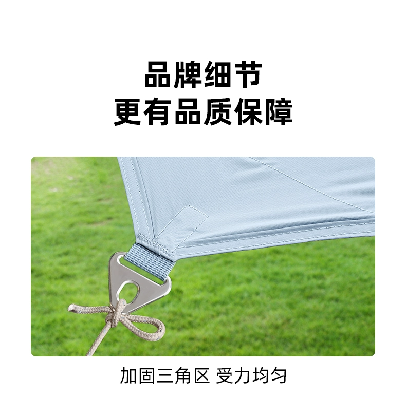 YYhike Mất Điện Hoàn Toàn Vinyl Tán Lều Cắm Trại Ngoài Trời Đảng Chống Mưa Và Chống Nắng Hình Bát Giác Bướm Tấm Che Nắng Tán lều cắm trại trackman cho thuê lều du lịch