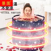 Bath tub Bath Tub Insulated Bath Tub Children Adults Sweat folds Home Automatic heating Large Number of Lying Bathtub