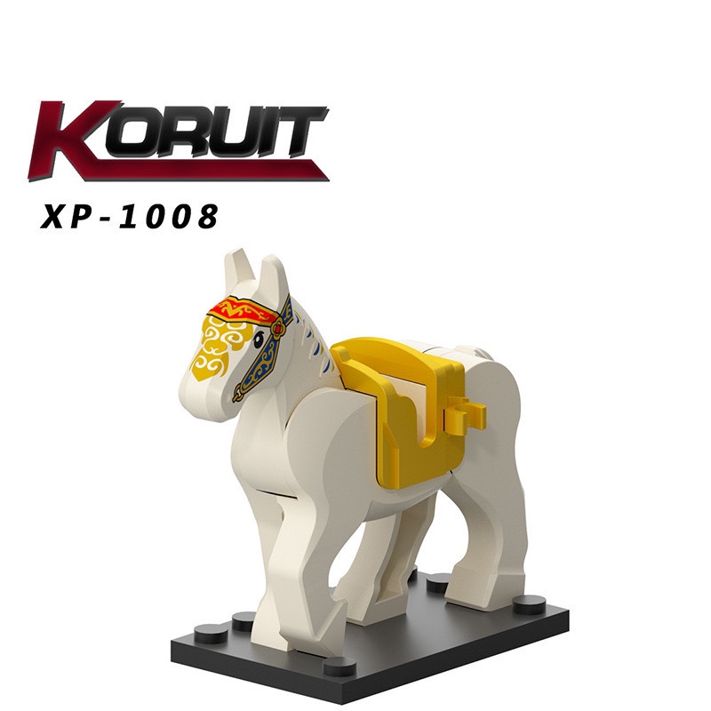 Chinese Building Blocks Medieval Knight War Horse Military Mount with Base Assembly Building Block Toy Children's Day Gift Bagged Chinese Building Blocks Medieval Knight War Horse Military Mount with Base Assembly Building Block Toy Children's Day Gift Bagged
