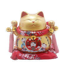 Lucky cat ornaments store front opening creative living room piggy bank home living room decoration housewarming gift