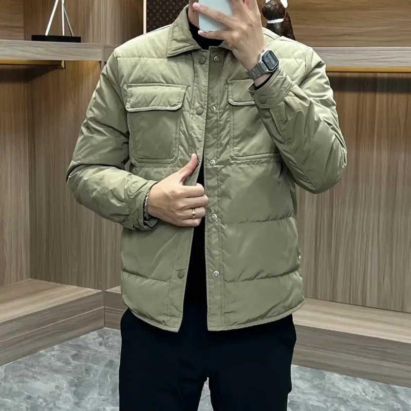 Foreign Trade Original Order-2023 Autumn Winter New Men's Euro High-end Sense Fashion Trends Flip Jacket Blouses-Taobao