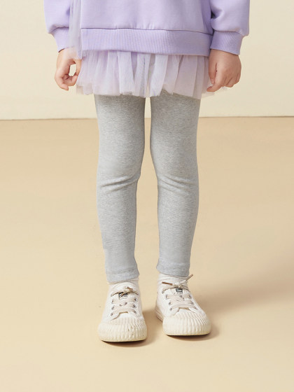 迷你巴拉巴拉女童外穿打底裤修身裤子2024春秋儿童中大童百搭长裤