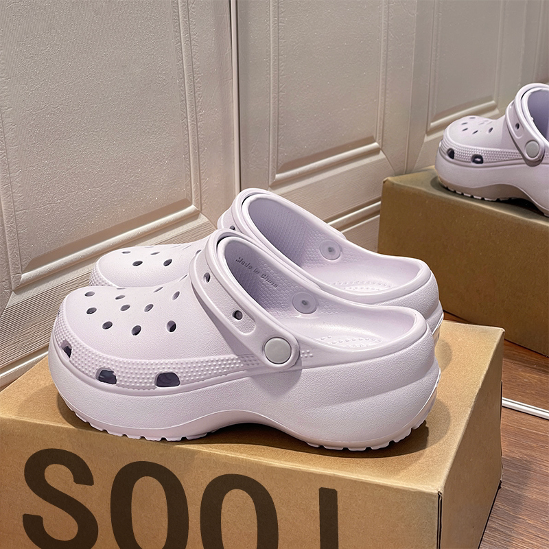 Purple Cloud-Shaped Clogs for Men and Women, 2026 Summer Outdoor Wear, Couple's Versatile Thick-Soled Beach Sandals with a Soft Stepping Feel