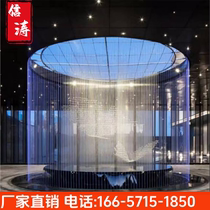 Wire water curtain wire fiber water curtain gold mesh water curtain projection screen wind partition streamer water wall Hebei