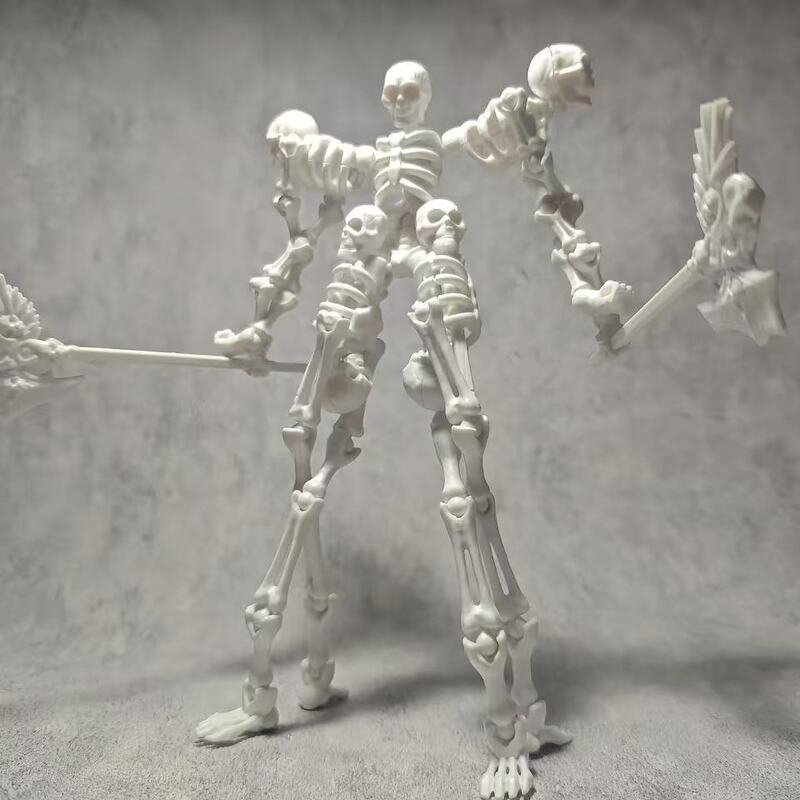 【Skull King】3D Printed Ready-Made Skeleton Boss Figure with Movable Joints, Dummy, Can Be Assembled, Educational Toy 【Skull King】3D Printed Ready-Made Skeleton Boss Figure with Movable Joints, Dummy, Can Be Assembled, Educational Toy