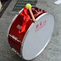 New baby red big snare drum 24-inch big drum band drum brigade drum Young Pioneers big drum with drum stick strap
