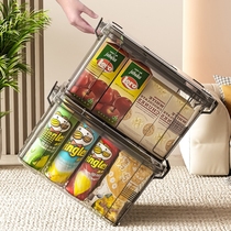Japan imported MUJIE storage box household organizer toys snacks sundries dense portable plastic frame transparent box