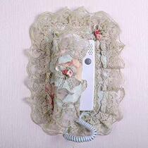 Doorbell cover lace fabric building intercom cover video phone hang-up dust cover switch sticker indoor