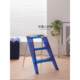 Nordic multifunctional ladder ຄົວເຮືອນໂປ່ງໃສ folding indoor storage three-step herringbone ladder acrylic non-slip pedal ladder