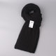 HaM Japanese wool scarf for men and women, versatile winter cold protection shawl, soft solid color knitted student scarf