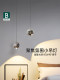 Bedside Pendant Light for Master Bedroom, Italian Minimalist Adjustable Single-Head Small Pendant Light, Light Luxury with a High-End Atmosphere