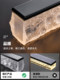 Baiding designer ice pattern restaurant lamp Italian minimalist one-word strip lamp light luxury high-end dining room restaurant chandelier