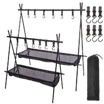 The Outdoor Camping Shelf Aluminum Alloy Clothes Storage Hanger