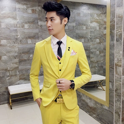 Весенний комплект, пиджак классического кроя, свадебное платье, костюм, в корейском стиле, 3 предмета