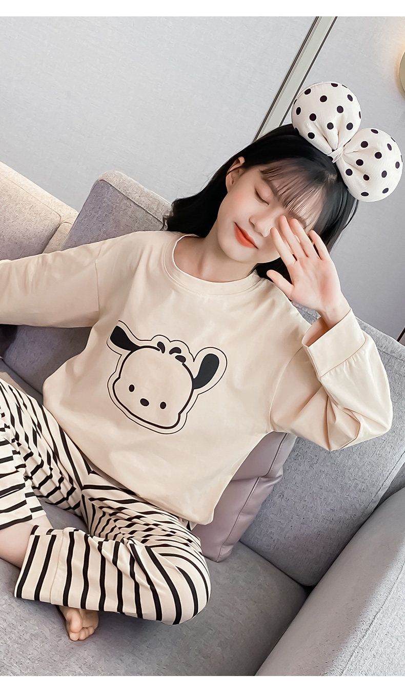 2026 New Children's Home Wear for Older Kids, Summer Air-Conditioned Clothing, Long-Sleeve Girls' Pajamas, Spring and Autumn Style, Pure Cotton — 15