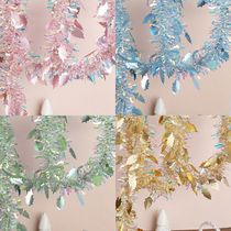 Childrens Day decoration supplies colorful strips and garlands birthday decoration festive kindergarten holiday ribbons Christmas party