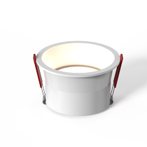 Narrow edge downlight LED embedded ceiling light anti-glare extremely narrow frame no main light spotlight three-color dimming 3005