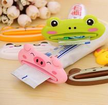 Creative home cartoon animal shape automatic toothpaste squeezer Korean cosmetic facial cleanser manual squeezer