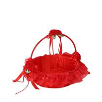 Flower girl scattering flowers blue wedding portable basket petals wedding bridesmaid props wedding props children dancing sprinkle sugar basket