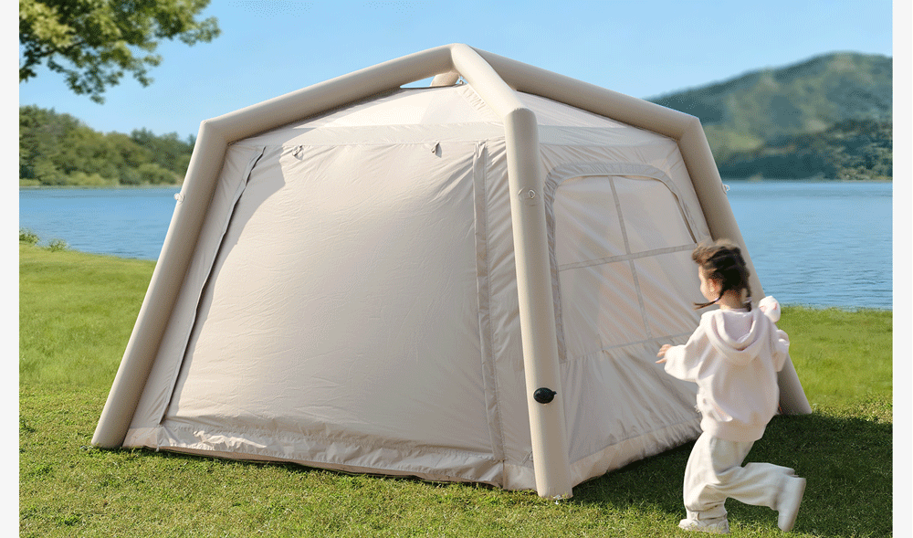 Quick-Opening Fully Automatic Inflatable Tent, Lightweight Portable Outdoor Camping Gear, Thickened Windproof Camping Equipment, No Assembly Required