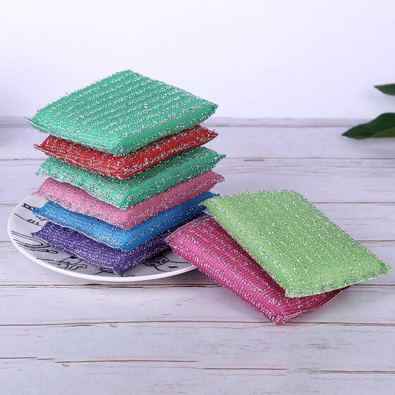 加厚洗碗布海绵擦家用双面不沾油厨房百洁布钢丝棉刷碗神器魔力擦